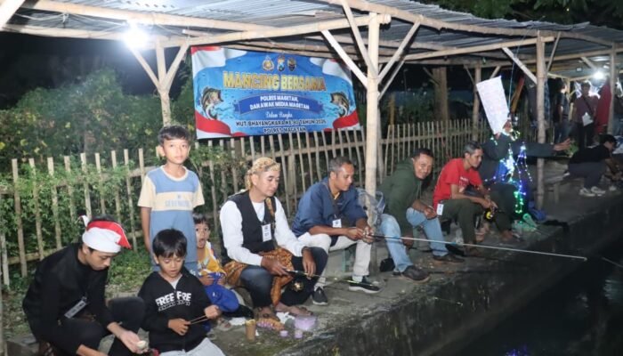 Penuh Keakraban, Mancing Bersama Jadi Ajang Sinergitas Polres Magetan, TNI, dan Insan Pers