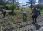 Polsek Kunto Darusalam Dukung Ketahanan Pangan Nasional Melalui Pengendalian Hama Dan Pengelolaan Irigarasi Pertanian di Desa Pasir Luhur