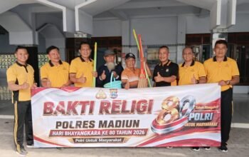 Polres Madiun Gelar Bakti Religi Serentak di Sejumlah Tempat Ibadah