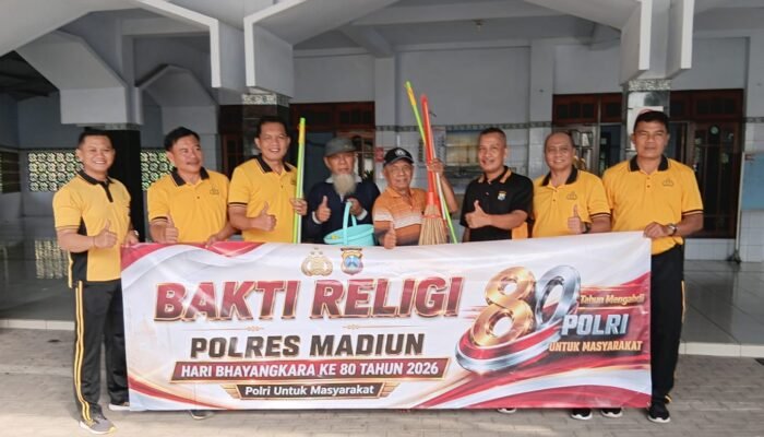 Polres Madiun Gelar Bakti Religi Serentak di Sejumlah Tempat Ibadah