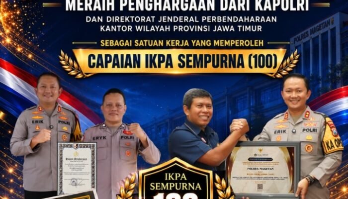 Akuntabel dan Profesional, Polres Magetan Raih Penghargaan IKPA Sempurna Tahun 2025