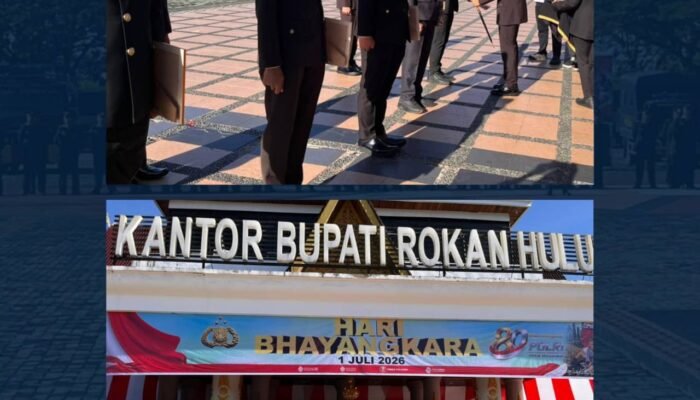 Hadiri Upacara Hari Bhayangkara Ke-80, Lapas Pasir Pengaraian Terus Perkuat Sinergi dengan Polres Rokan Hulu