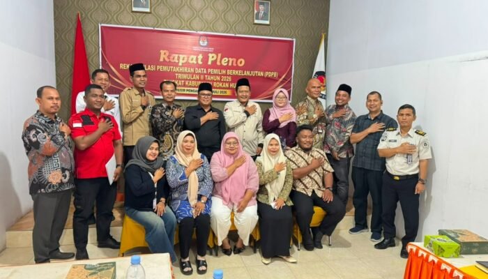 Lapas Pasir Pangarayan Hadiri Rapat Pleno Rekapitulasi Pemutakhiran Data Pemilih Berkelanjutan Triwulan II Tahun 2026