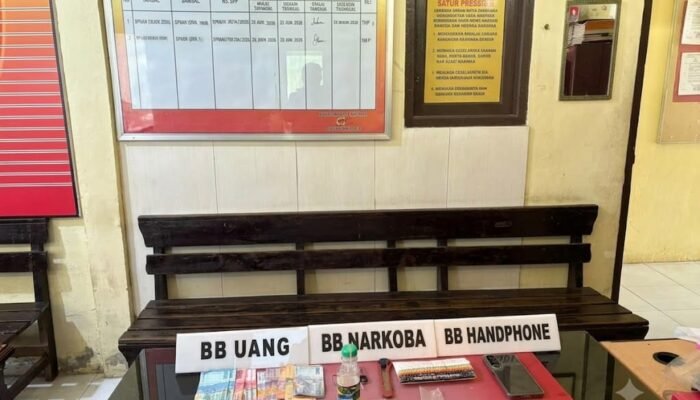 Polsek Rambah Hilir meringkus Pengedar Narkotika, Empat Paket Sabu Diamankan