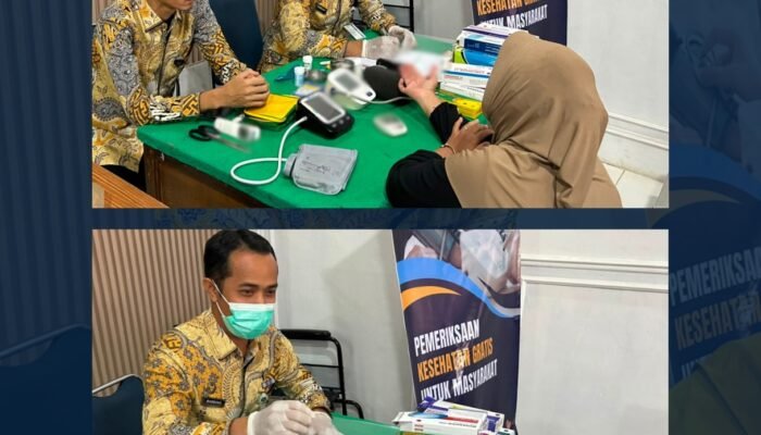 Manfaatkan Waktu Kunjungan, Lapas Pasir Pengaraian Hadirkan Pemeriksaan Kesehatan Gratis bagi Masyarakat