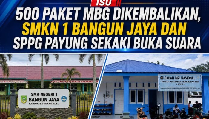 Isu 500 Paket MBG Dikembalikan, SMKN 1 Bangun Jaya dan SPPG Payung Sekaki Buka Suara