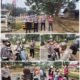 Polsek Tandun Turun Langsung Bagikan 100 Masker, Antisipasi Dampak Kabut Asap