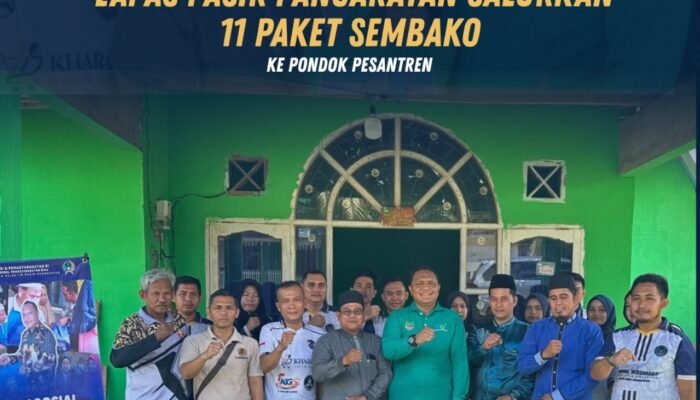 Lapas Pasir Pangarayan Salurkan 11 Paket Sembako ke Pondok Pesantren