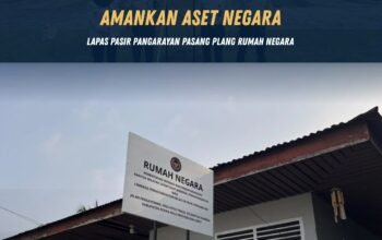 Amankan Aset Negara, Lapas Pasir Pangarayan Pasang Plang Rumah Negara