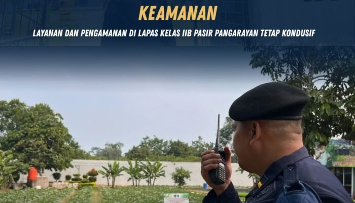 Komandan Jaga Pastikan Keamanan, Layanan dan Pengamanan di Lapas Kelas IIB Pasir Pangarayan Tetap Kondusif
