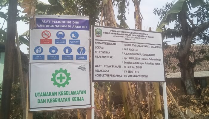 Jalan Karas–Prampelan Direhabilitasi, Pemkab Magetan Dorong Akses Warga Makin Nyaman