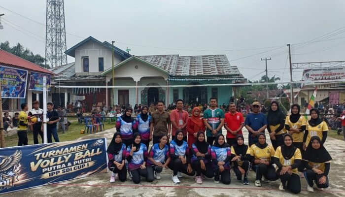 Polsek Rambah Hilir Hadir di Tengah Warga, Turnamen Bola Voli Semarakkan Sportivitas dan Silaturahmi