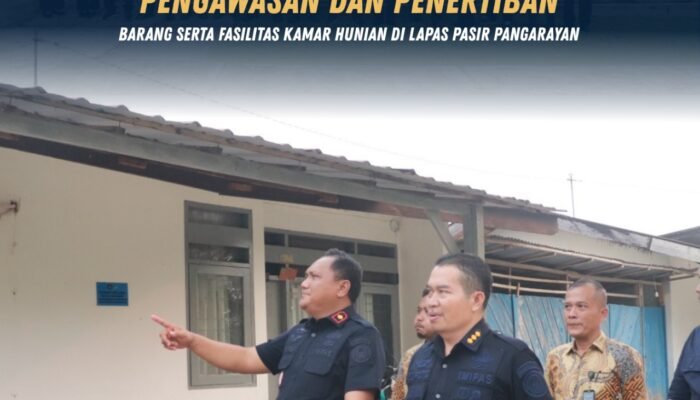 Tim Monitoring Wilayah Riau Laksanakan Pengawasan dan Penertiban Barang serta Fasilitas Kamar Hunian di Lapas Pasir Pangarayan