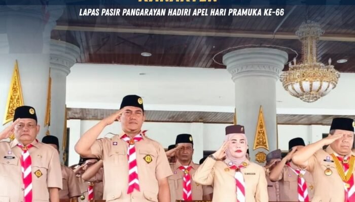 Semangat Kepramukaan Perkuat Karakter, Lapas Pasir Pangarayan Hadiri Apel Hari Pramuka ke-66