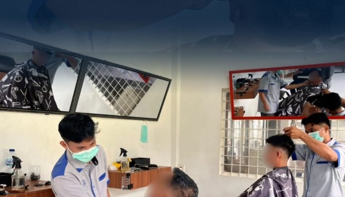 Bekali Keterampilan Barber, Lapas Pasir Pangarayan Tingkatkan Kemandirian Warga Binaan