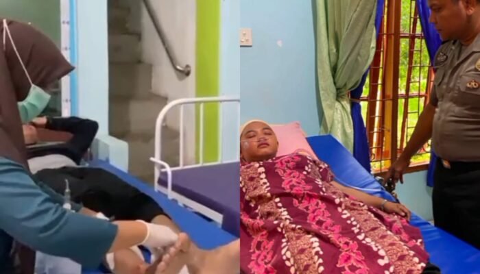 Gercep Kepedulian! Personil Polsek Rambah Hilir Bantu Evakuasi Korban Laka Lantas dan Imbau Pengendara Utamakan Keselamatan