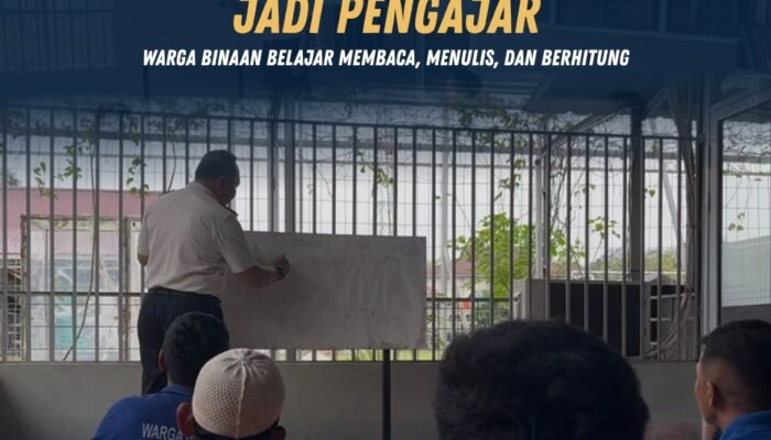 Kalapas Pasir Pangarayan Jadi Pengajar, Warga Binaan Belajar Membaca, Menulis, dan Berhitung