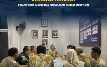 Evaluasi Kinerja, Kalapas Pasir Pangarayan Pimpin Rapat Pejabat Struktural