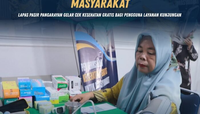 Tingkatkan Pelayanan kepada Masyarakat, Lapas Pasir Pangarayan Gelar Cek Kesehatan Gratis bagi Pengguna Layanan Kunjungan