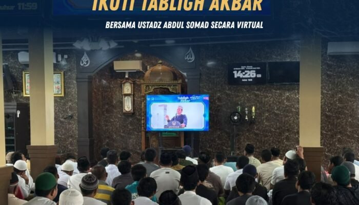 Warga Binaan Lapas Pasir Pangarayan Ikuti Tabligh Akbar Bersama Ustadz Abdul Somad Secara Virtual