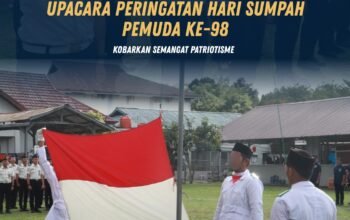 Lapas Pasir Pangarayan Gelar Upacara Peringatan Hari Sumpah Pemuda ke-98, Kobarkan Semangat Patriotisme