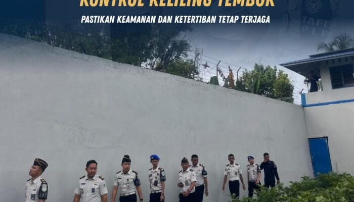 Lapas Pasir Pangarayan Gelar Kontrol Keliling Tembok , Pastikan Keamanan dan Ketertiban Tetap Terjaga