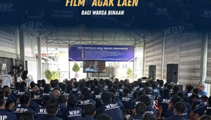 Lapas Pasir Pangarayan Gelar Nobar Film “Agak Laen” bagi Warga Binaan