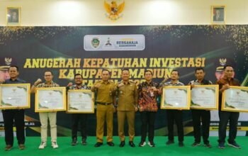 Pemkab Madiun Beri Penghargaan Perusahaan Patuh, Realisasi Investasi Tembus 90 Persen
